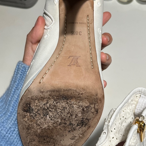 Louis Vuitton White Lace Ankle Boots - Picture 8 of 12